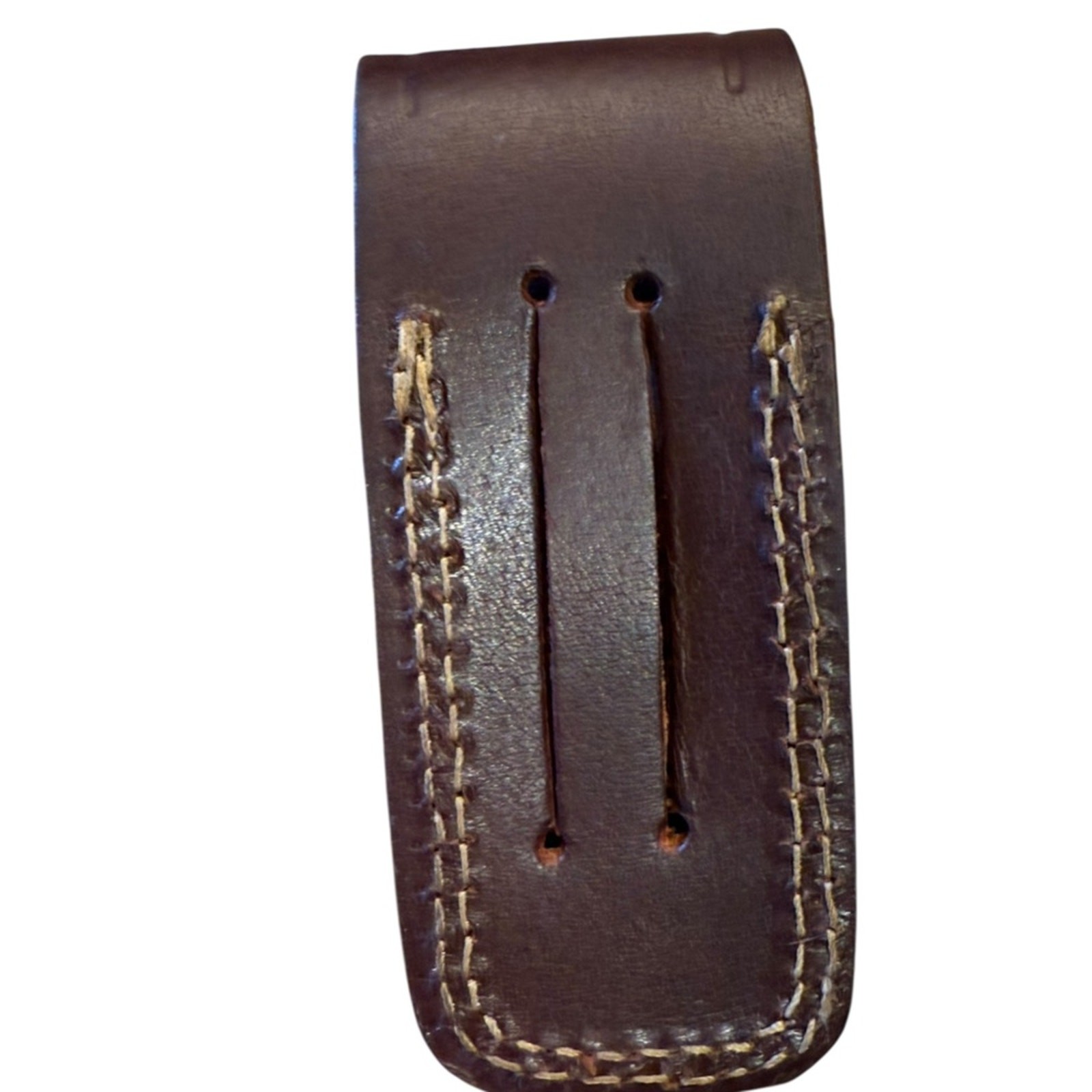 Titan Brown Leather Snap Belt Knife Sheath 5”