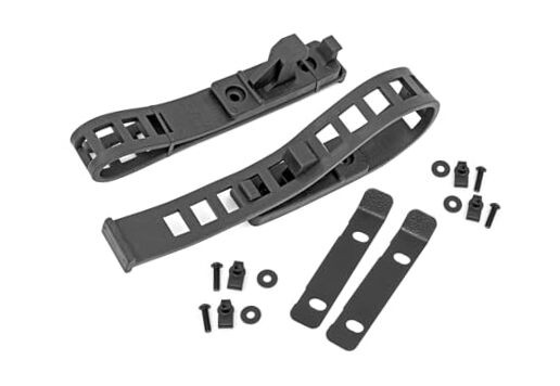 Rubber Molle Panel Adjustable Clamp Kit 1/2" to 4-1/2" - 50 lb Capacity,