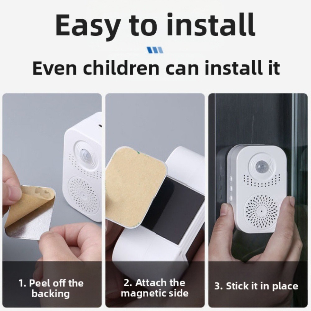 Entrance Doorbell with Motion Sensor and Audio Recording for Business Use