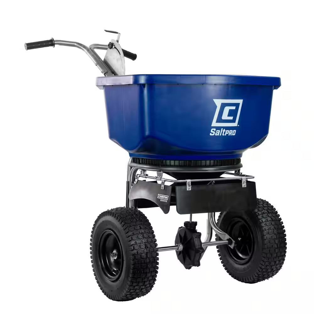 88800B Broadcast Spreader, Rock Salt, Ice Melt, Adjustable Baffles, 12" Tires, E
