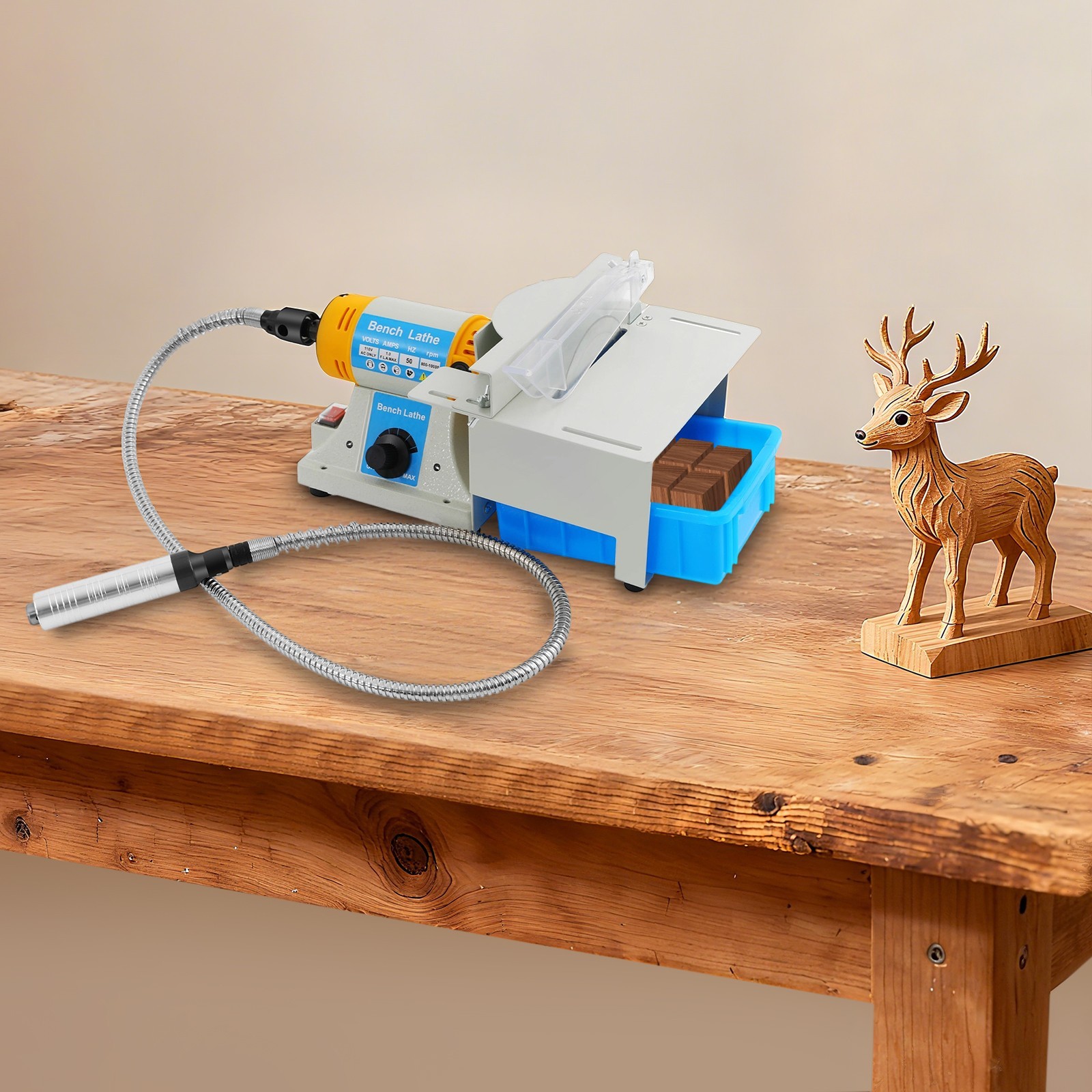 Mini Table Saw, 110V Multifunctional Electric Grinding Machine With Table Saw