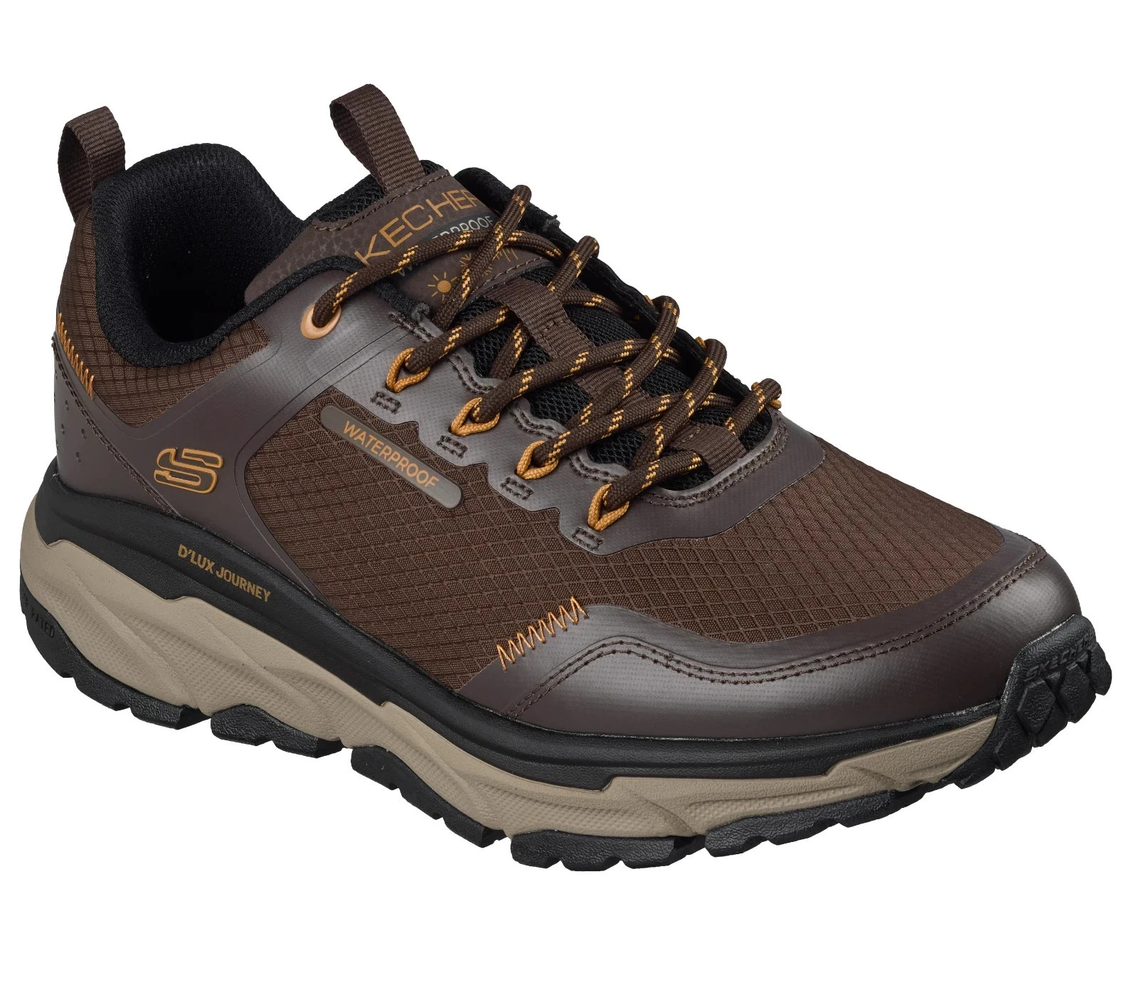 Skechers Shoes Mens Brown Trail Sport Outdoor Cushion Comfort Memory Foam 237419