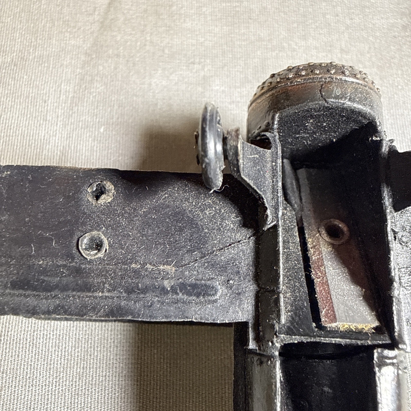 Vintage Metal Airplane Pencil Sharpener 3” Damaged