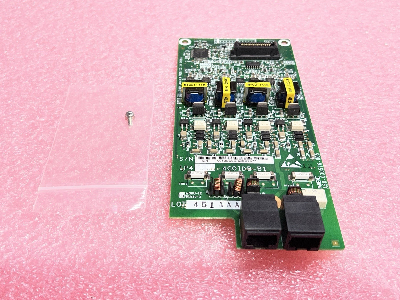 NEC 1100022 SL1100 IP4WW-4COIDB-B1 4-Port CO Card - Refurbished