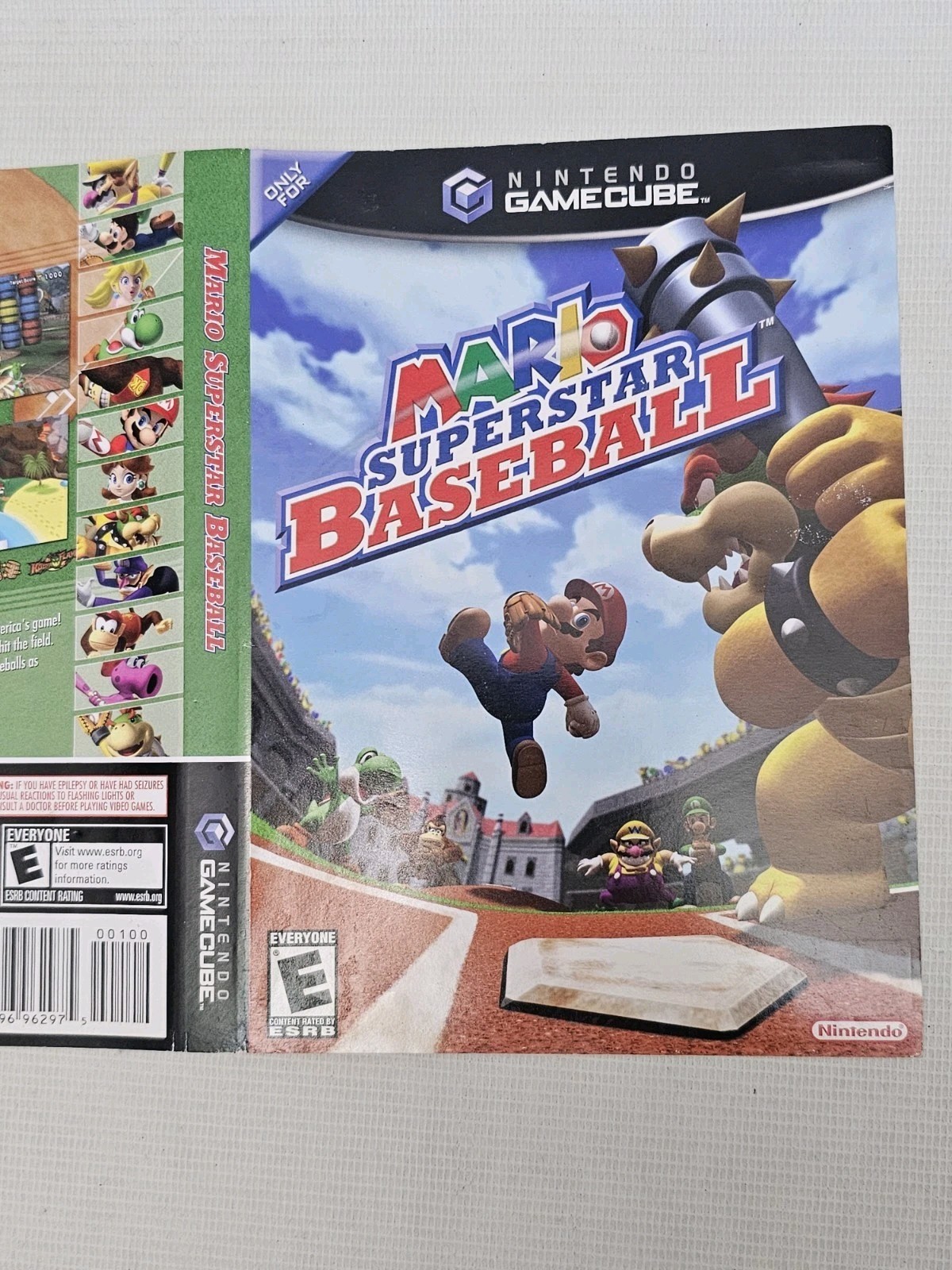Mario Superstar Baseball (Nintendo GameCube Game Original Insert only (No Box)
