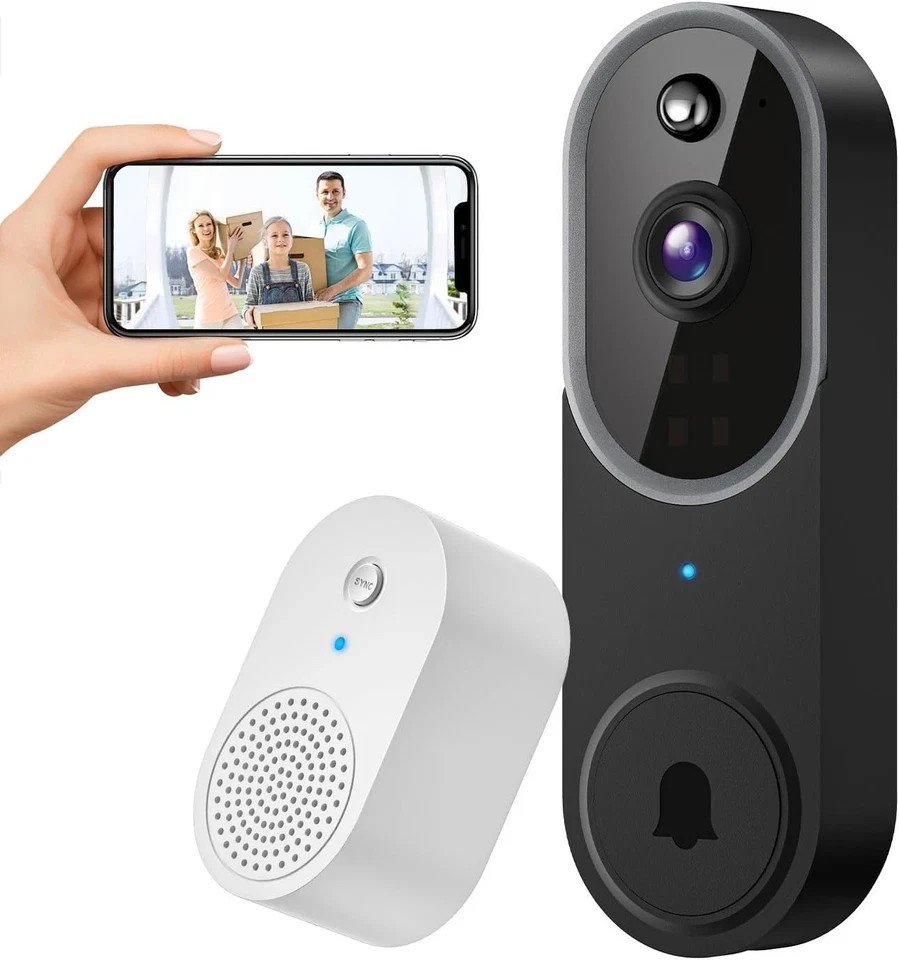 New Video Doorbell 1080p HD Camera WI-FI Night Vision Motion Detection Wireless