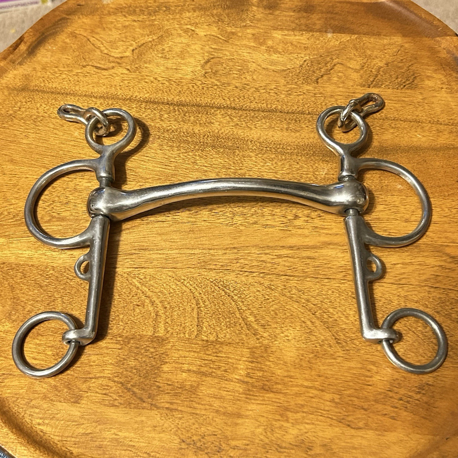 5.5” Curved Mullen Mouth Tom Thumb Pelham English Driving Horse Riding SS Bit