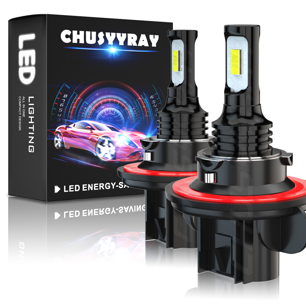 2 SUPER LED headlight bulbs for Honda pn 34901-HL4-A01 12v 60/55w ATV UTV WHITE