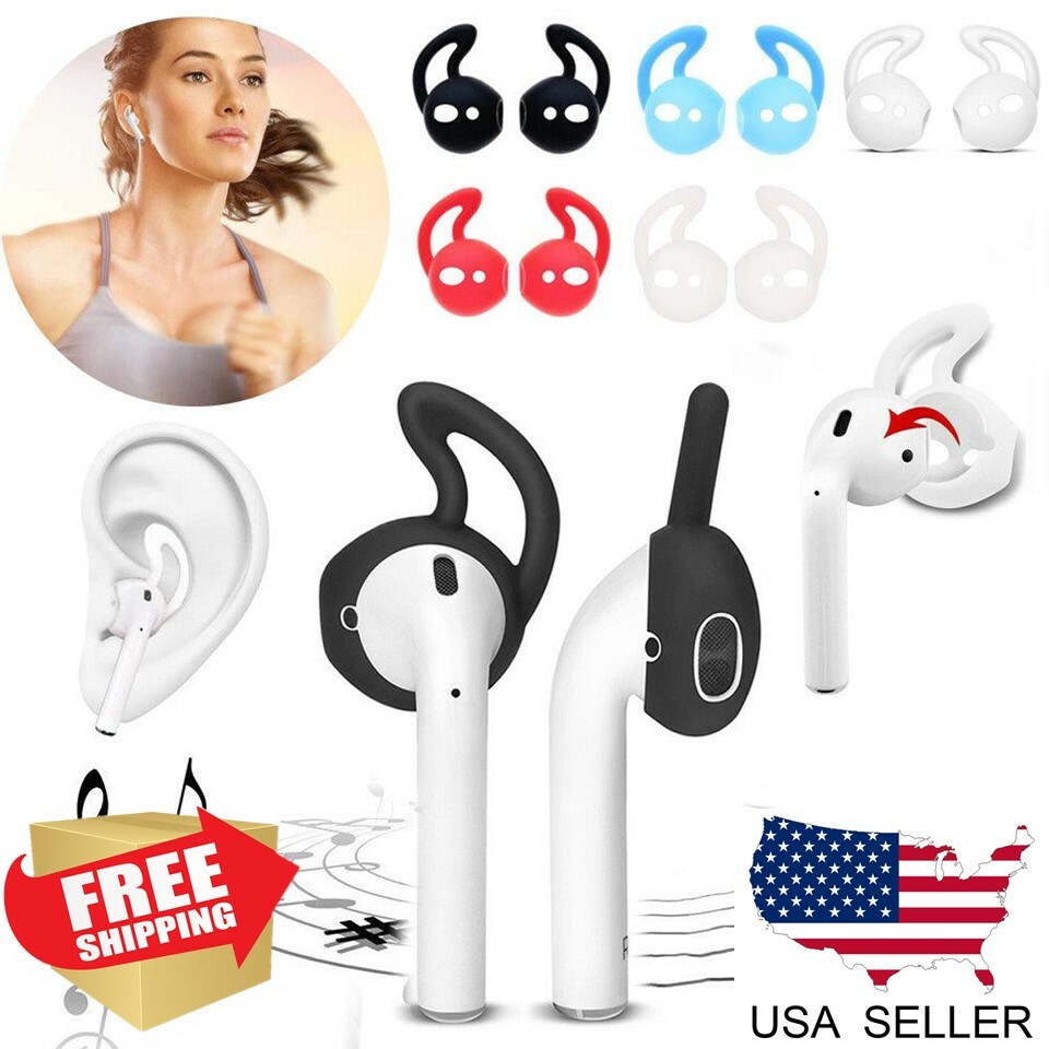 Soft Rubber Ear Hooks Earbud Holder Cover For Apple AirPods Air Pod Accessories