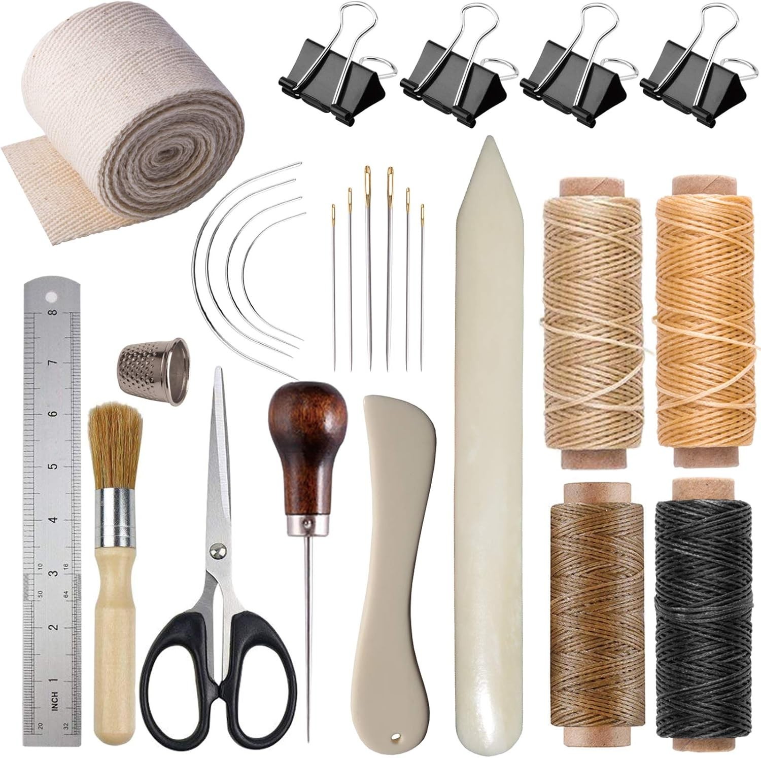 Bookbinding Kits, Bookbinding Supplies Hand Book Binding Starter Tools Set wi...
