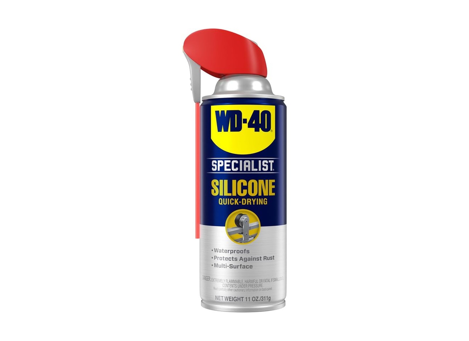 WD-40 Specialist Silicone Lubricant with SMART STRAW SPRAYS 2 WAYS, 11 OZ