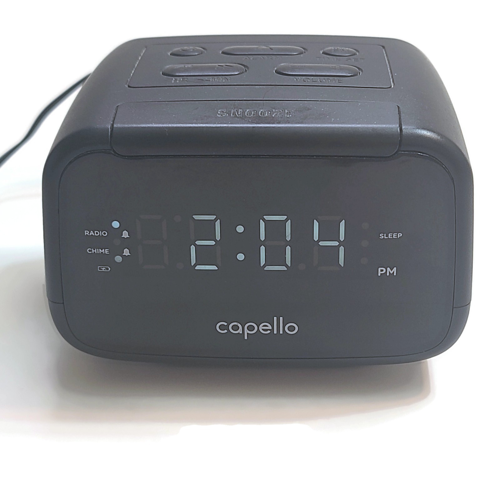 [SEE VIDEO] Capello CR15 Sleep Easy Digital Alarm Clock AM/FM Radio Black WORKS