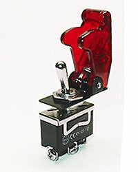 Safety Toggle Switch SPDT 20 Amp"Transparent Red"