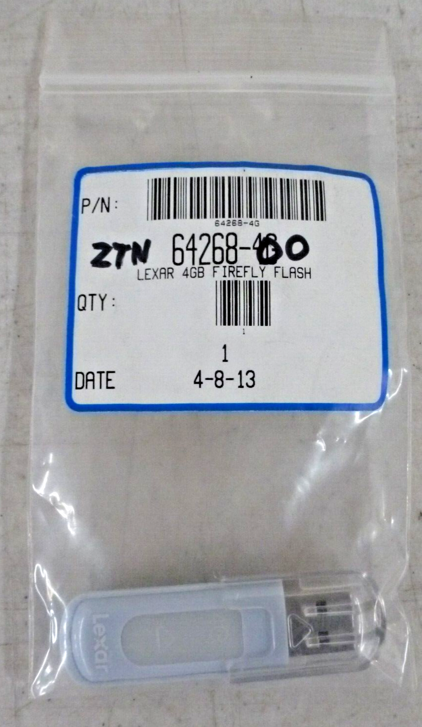 Lexar 4GB Firefly flash drive part# ZTN-64268-00