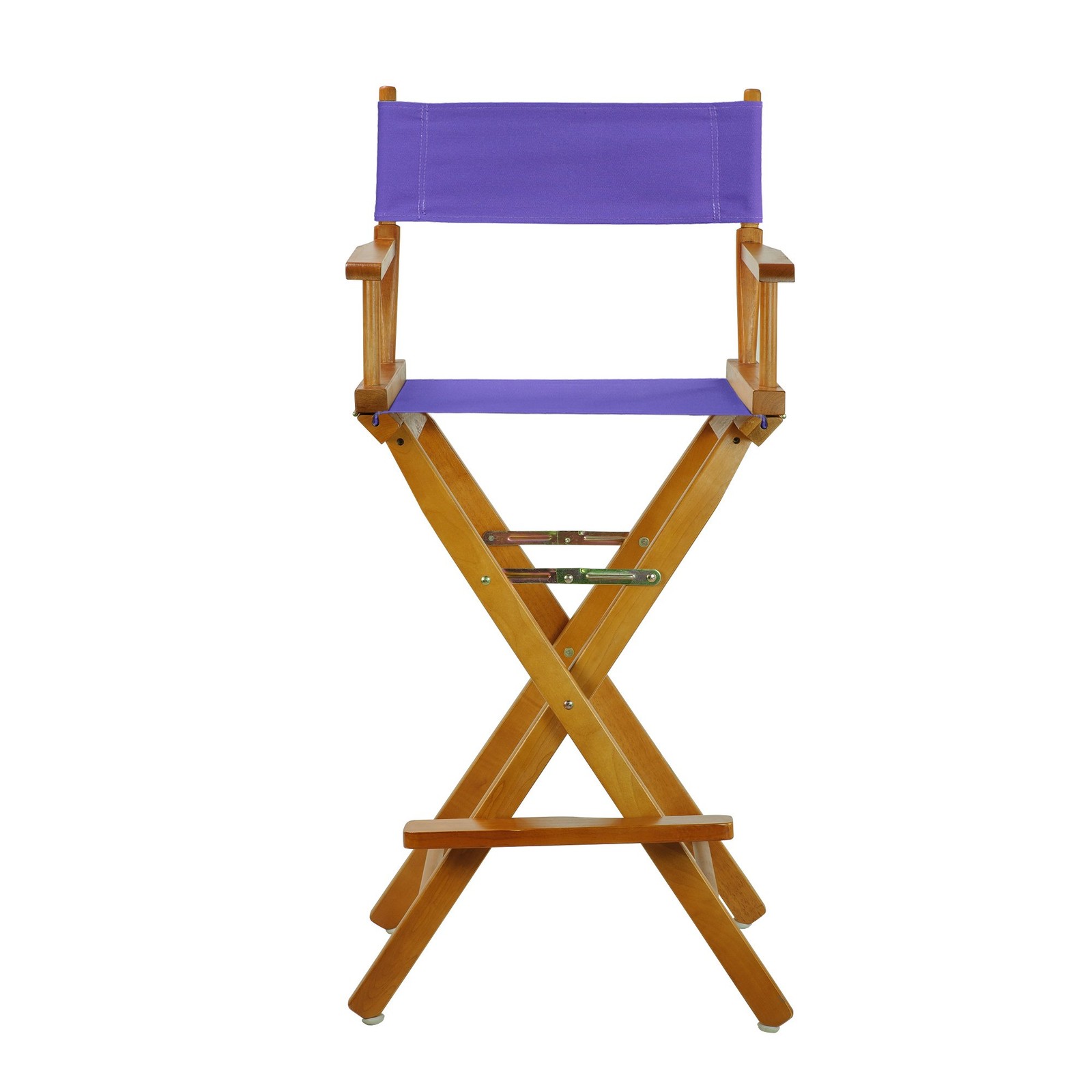230-05/021-41 Director Chair 30" - Bar Height Honey OakFrame/Purple Canvas