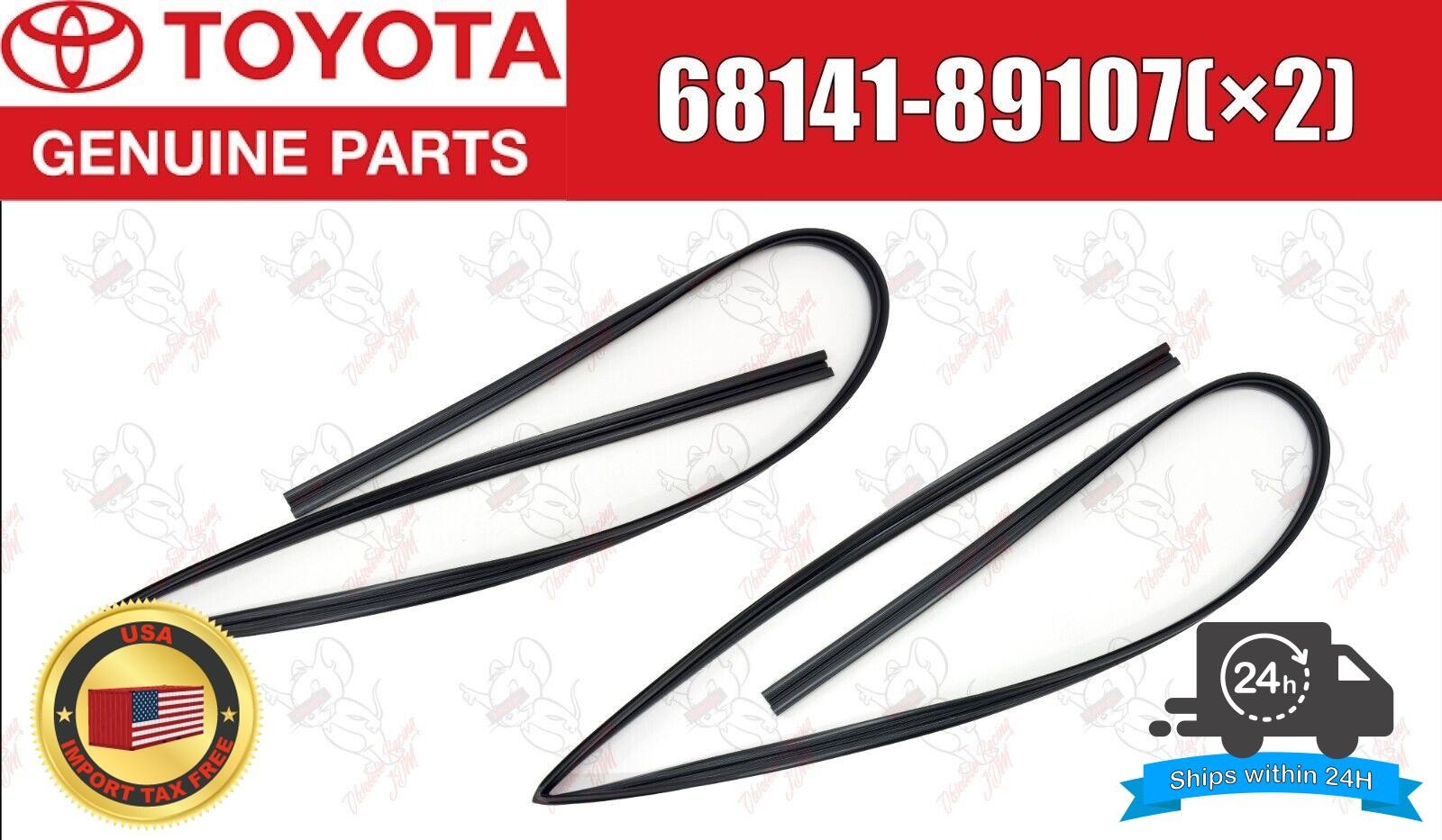 TOYOTA OEM FRONT DOOR GLASS CHANNEL RUN Left & Right  For TRUCK 4RUNNER 84-88