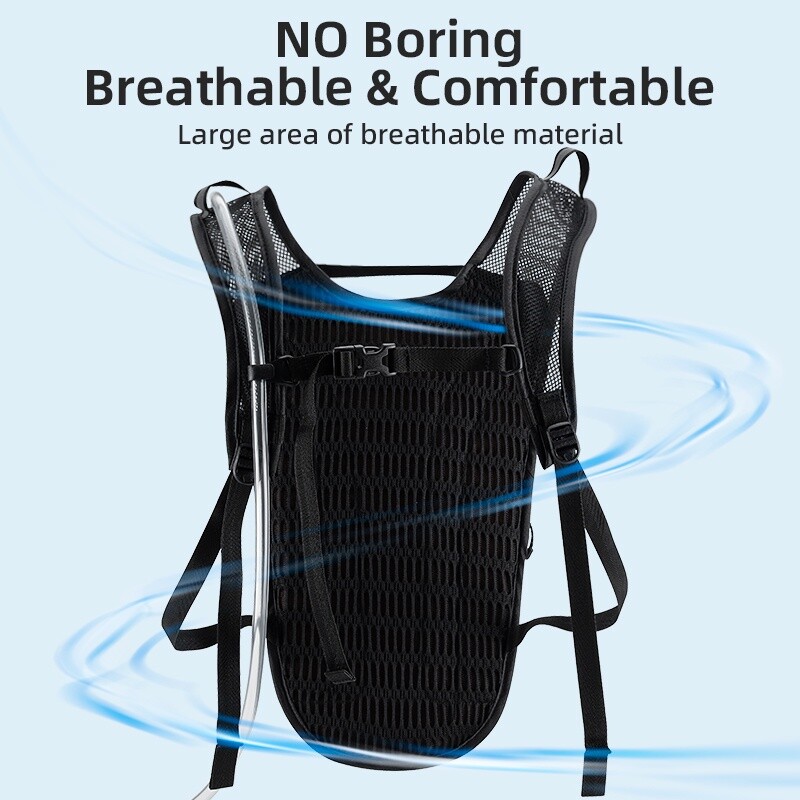ROCKBROS Lightweight Hydration Backpack,Running Backpack with 2L Water Bladder
