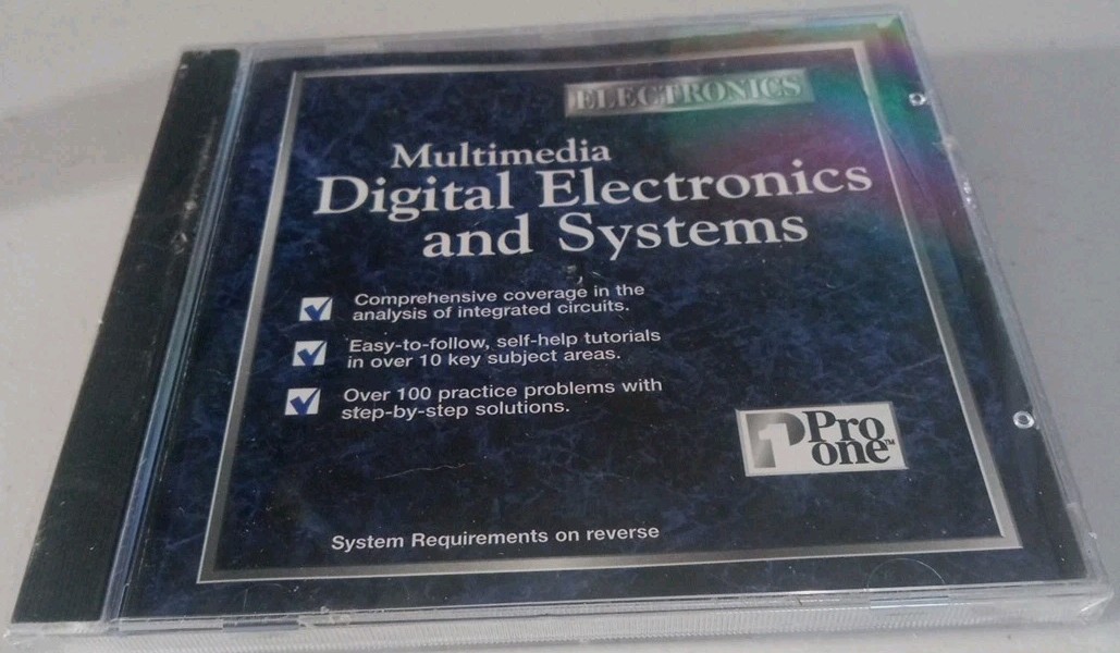 Multimedia Digital Electronics & Systems (PC CD-ROM) NEW SEALED Pro One Software
