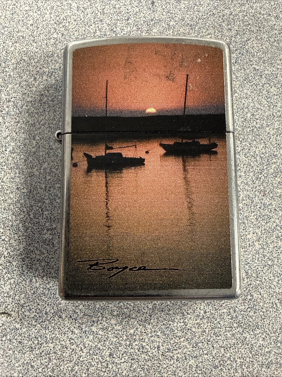 Zippo 207 Boyce Sailboat Sunset Lighter