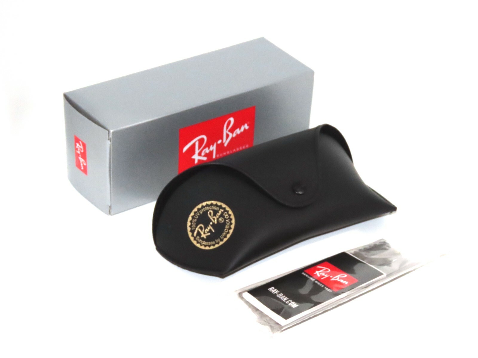 Rayban Classic Large Sunglasses Eyeglasses Case Cloth Box booklet  Set