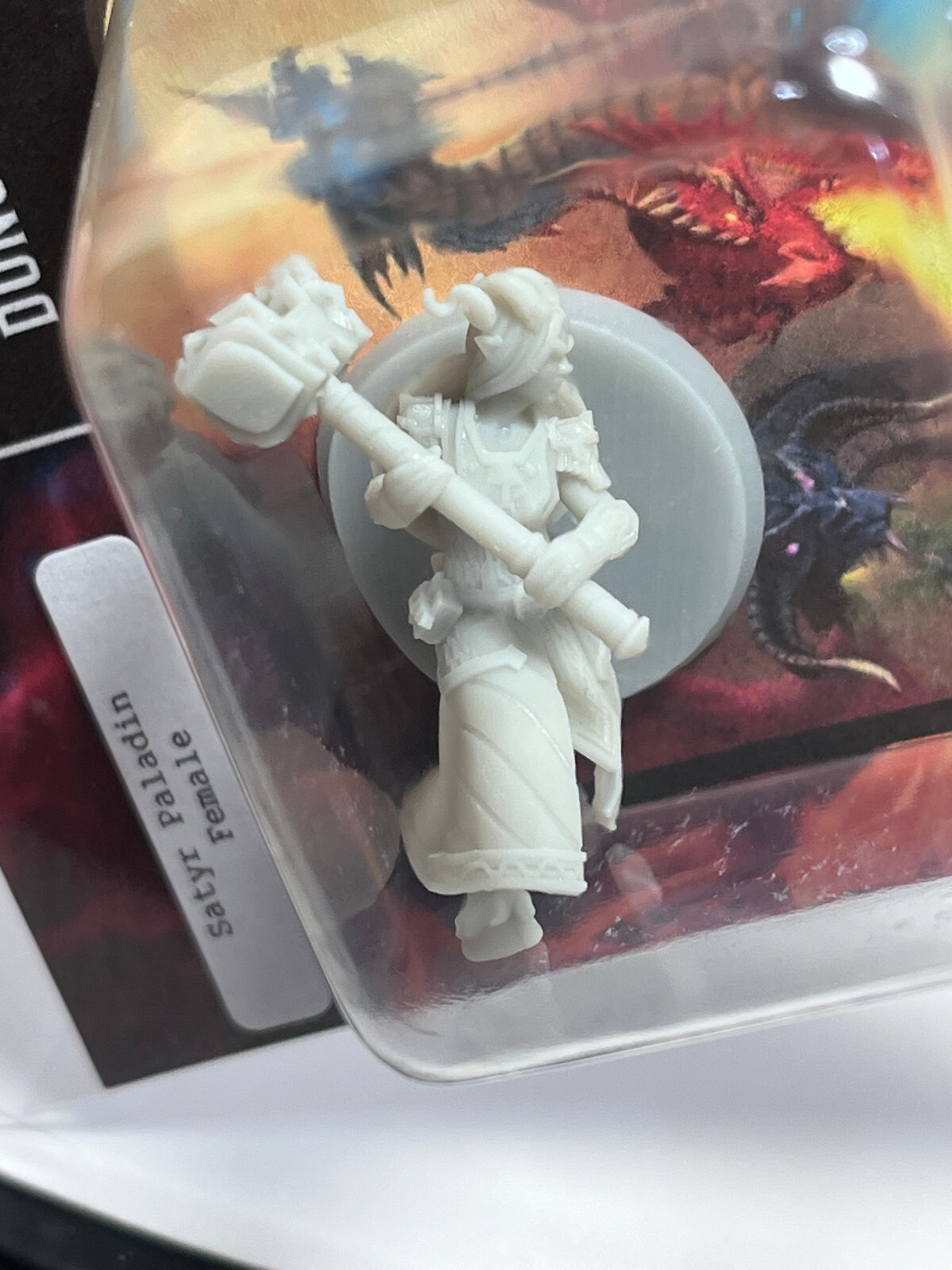 SATYR PALADIN FEMALE -TABLE TOP ROLE PLAYING-BOARD GAMES- D&D  ..ETC