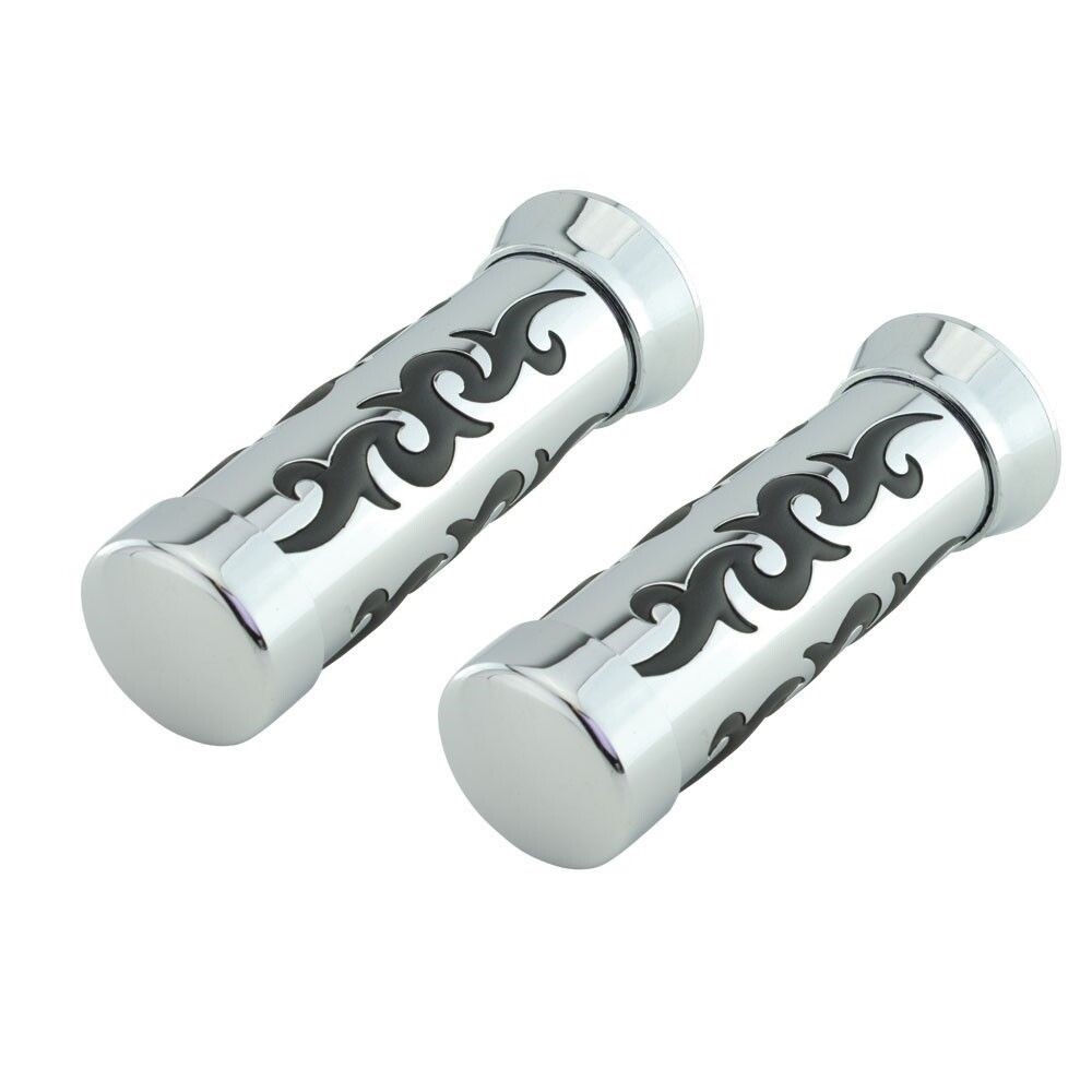 BlCYCLE GRlPS TRlBAL CHROME BLACK LOWRlDER CHOPPER CRUlSER BlKE TRlKE