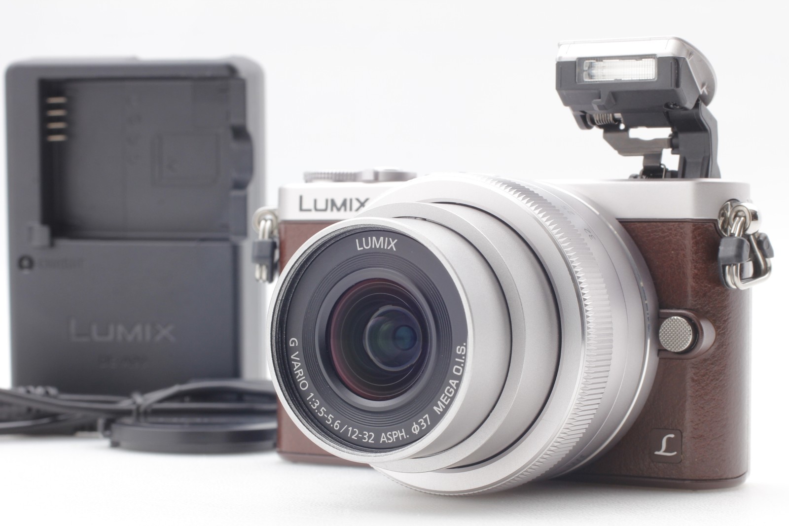 ENG. SH:985 [MINT] LUMIX DMC GM1SK Brown 16.0MP M4/3 12-32mm Lens Kit From JAPAN