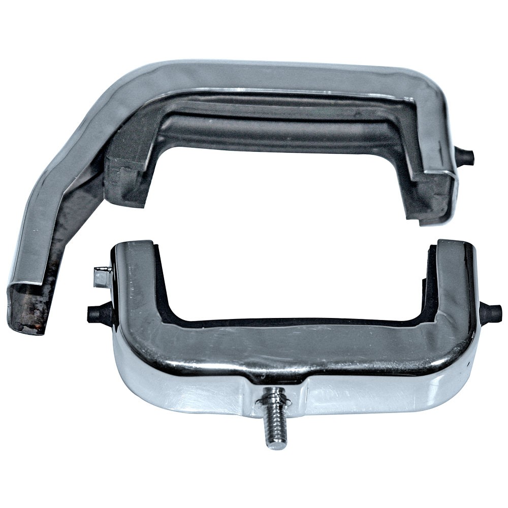 Scott Drake Radiator Mounting Bracket Stainless Steel Set 4-Row Bronco 1966-1977