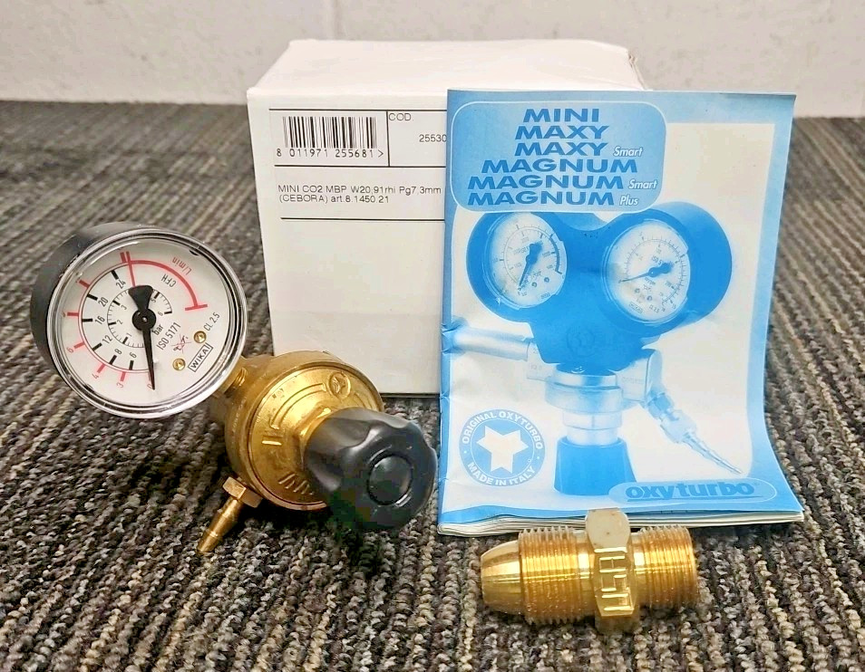 Wika Mini CO2 MBP W20,91rhi Pg7, 3mm +racc Compressd Gas Pressure Regul Gauge
