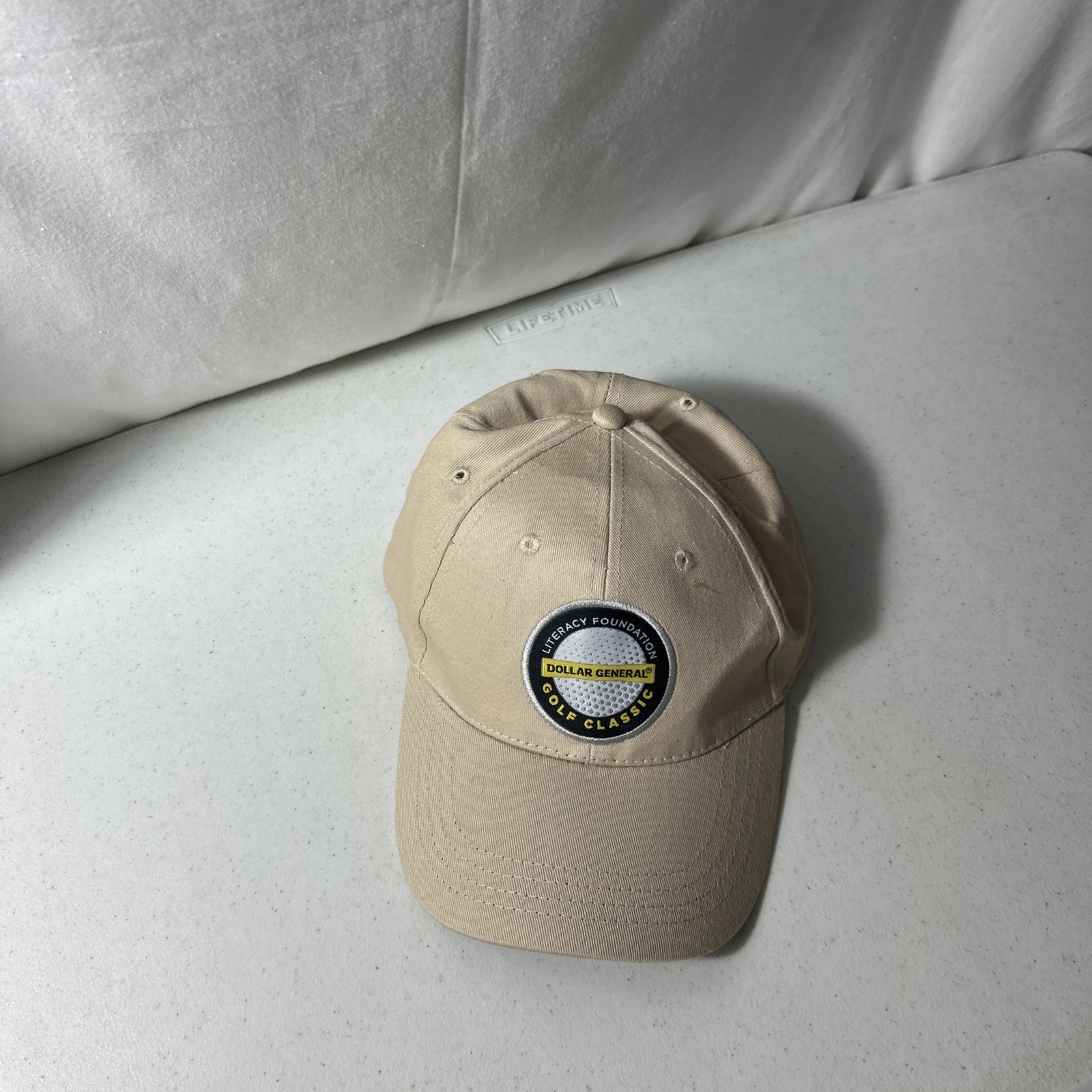 Dollar General Literacy Foundation Golf Classic Adjustable Strap Tan Khaki Hat