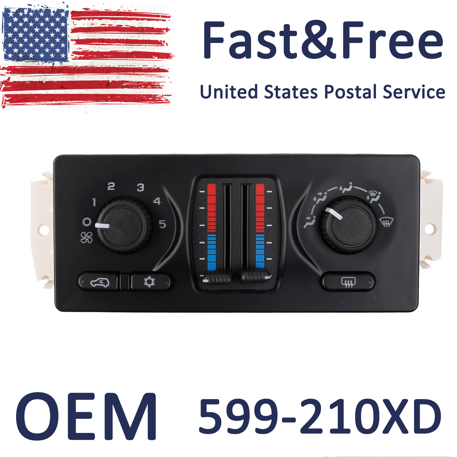 599-210XD Climate Module AC Control Panel for 02-09 Chevy GMC Cadillac Buick