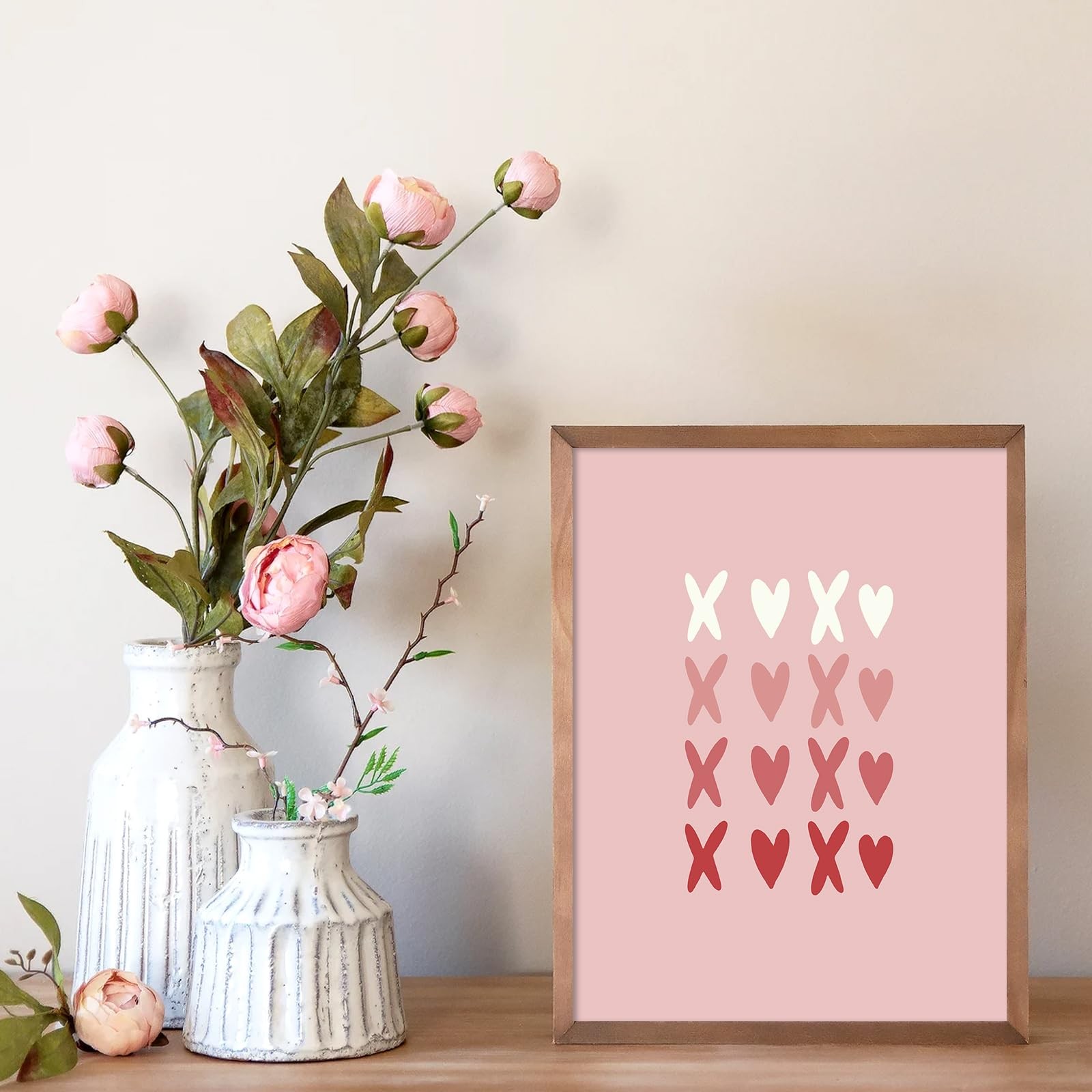 12Pcs Valentine's Day Wall Art Prints Retro Romantic Love Heart Cupid Art Poster