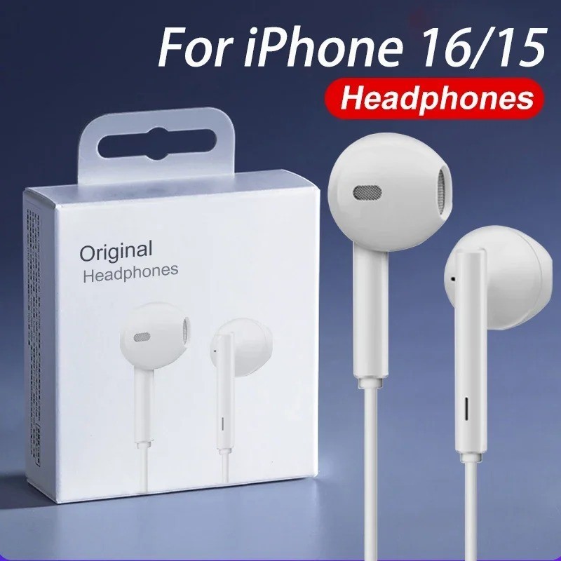 iPhone  Compatibe Wired 3.5mm Headset Earbud Headphones for 8-14