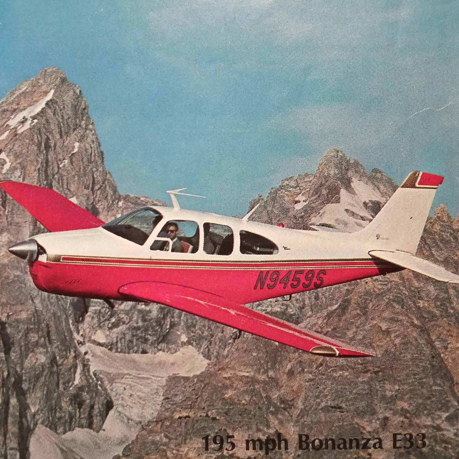 Original Beechcraft Bonanza Sales Brochure, 4 page, 8.5 x 11"