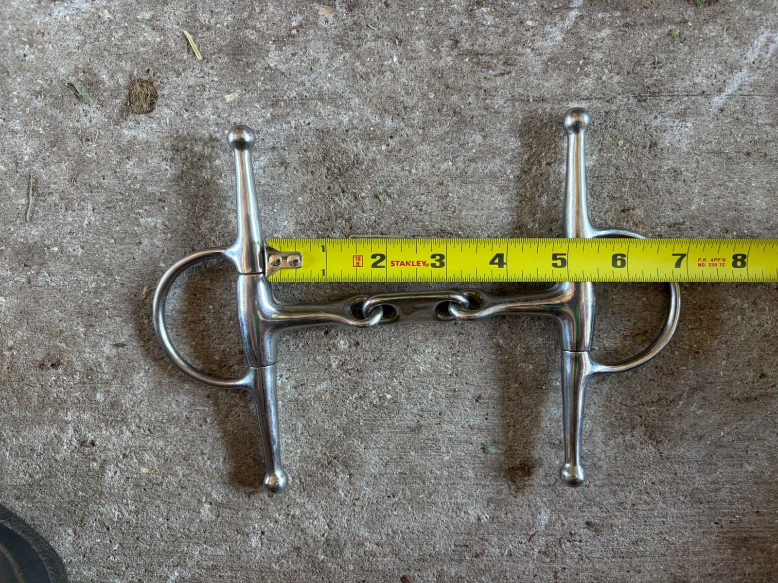Used Full Cheek Snaffle Dr. Bristol Link 4 3/4" Mouth