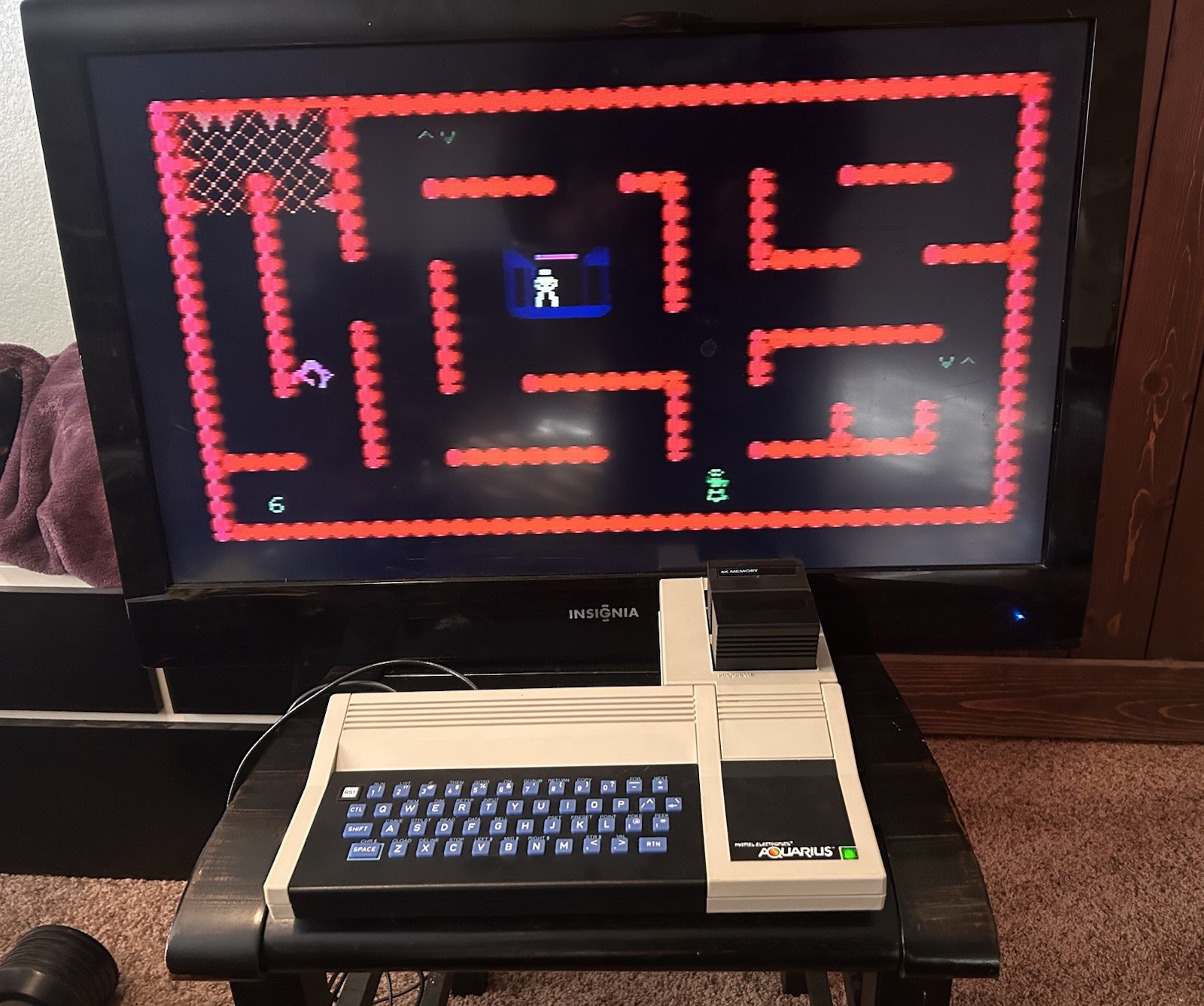 Mattel Aquarius Computer Game System, Mini Expander, 4K Memory, 1 Game & Adapter