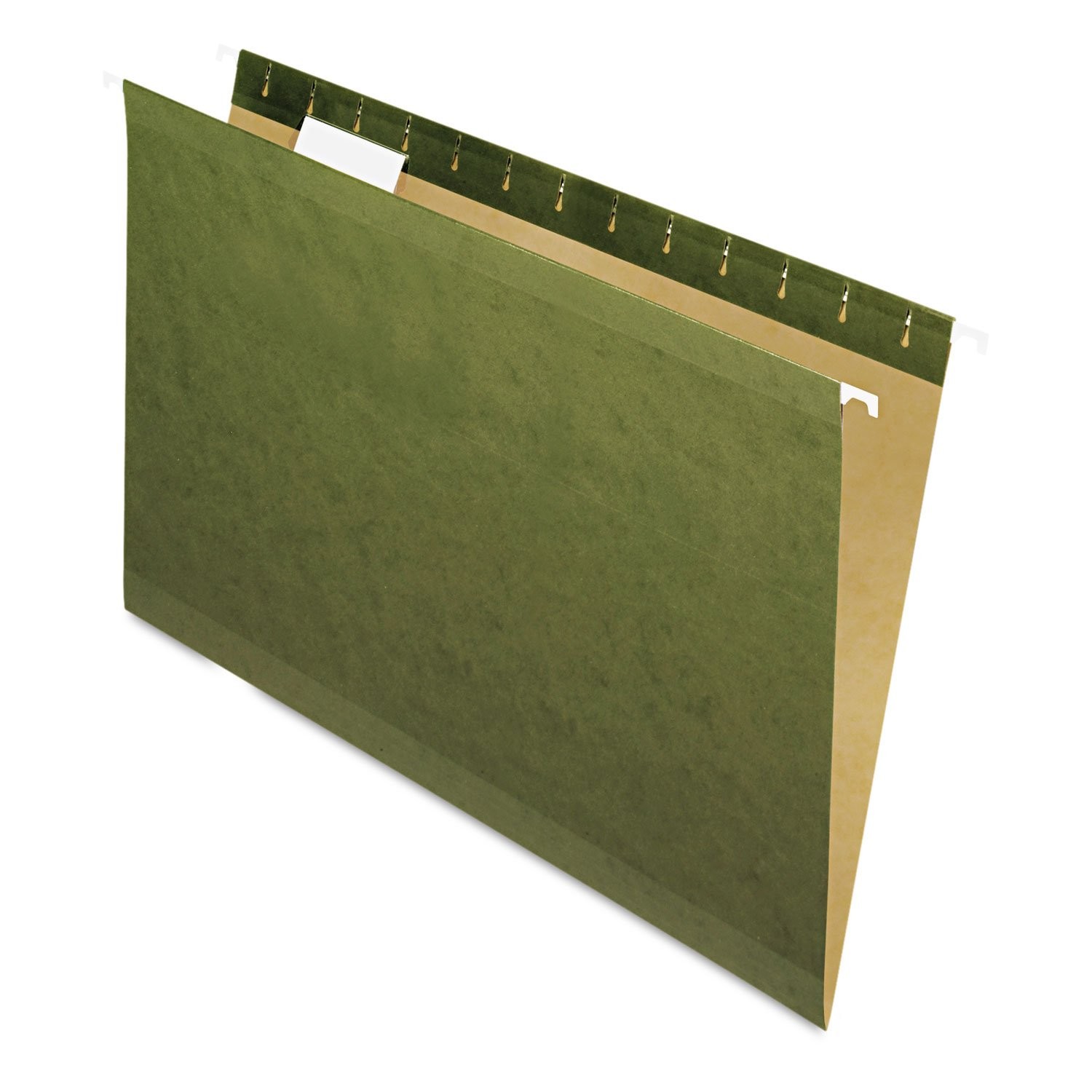 Reinforced Hanging Folders, Legal Size, Standard Green, 1/5 Cut, 25/BX (4153 1/5