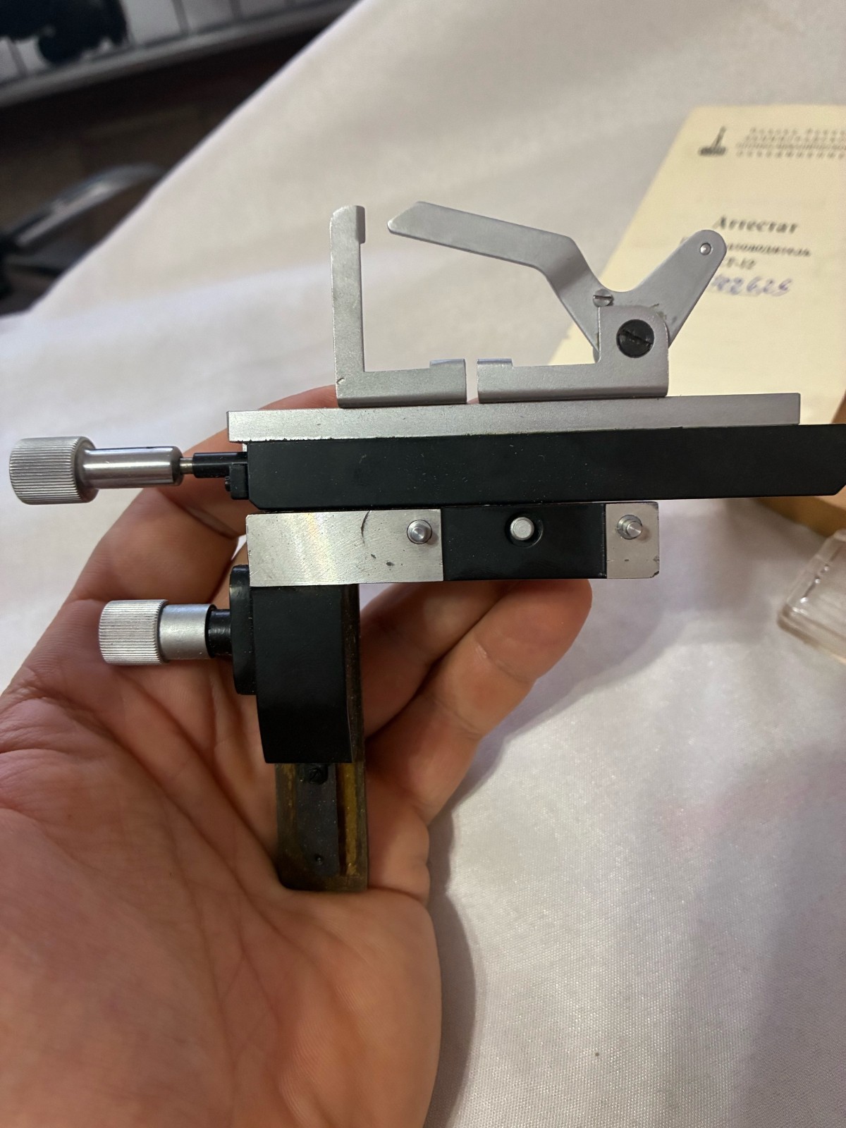 microscope LOMO X-Y The mechanical stage CT-12