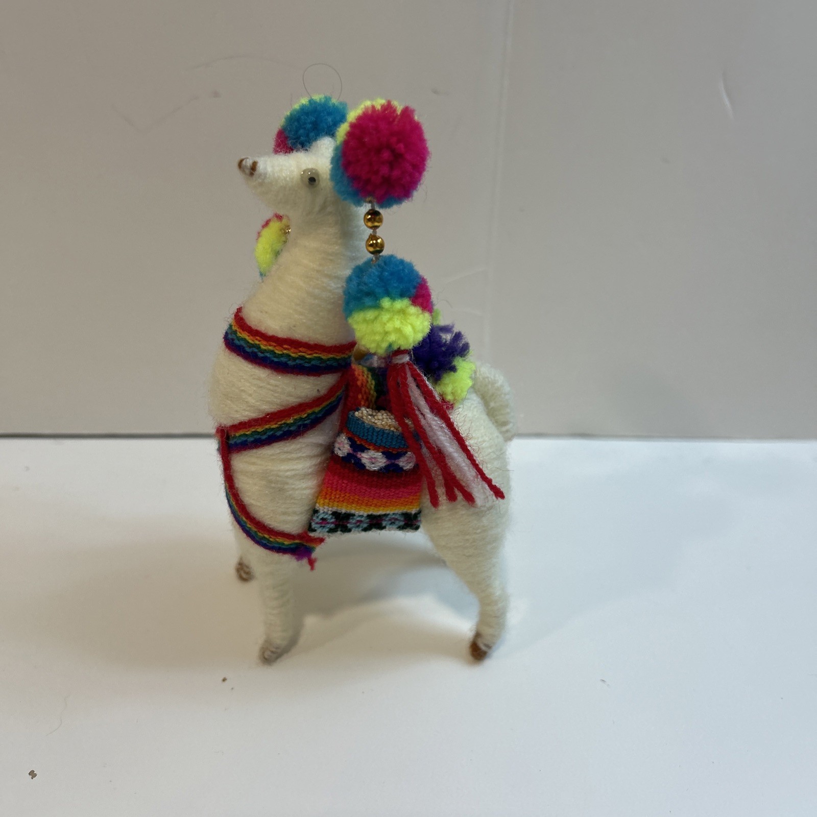 Peruvian Llama Decoration, Made For Alpaca And Wool Yarn, Size 5.5 Inches