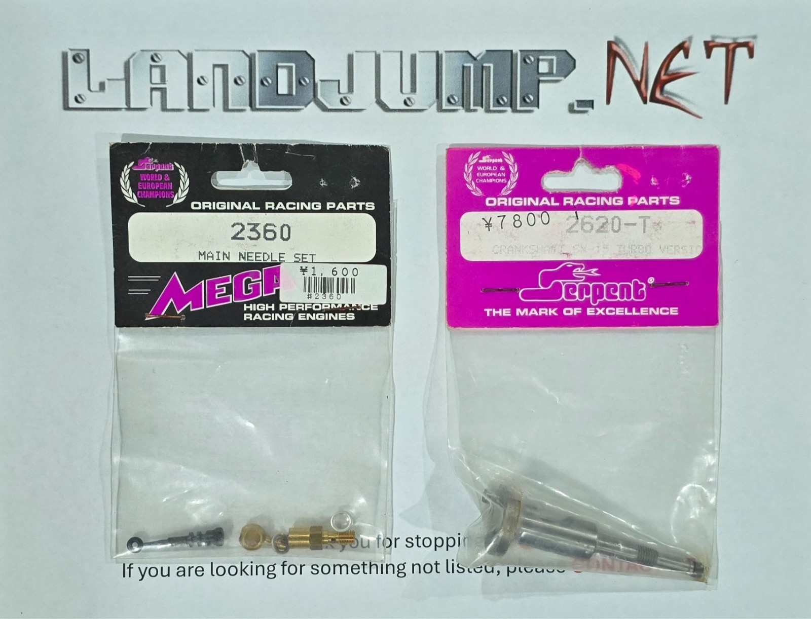 Novarossi MEGA SX15 NEW Crank and Carb Parts Serpent Nitro Car 2620-T 2360