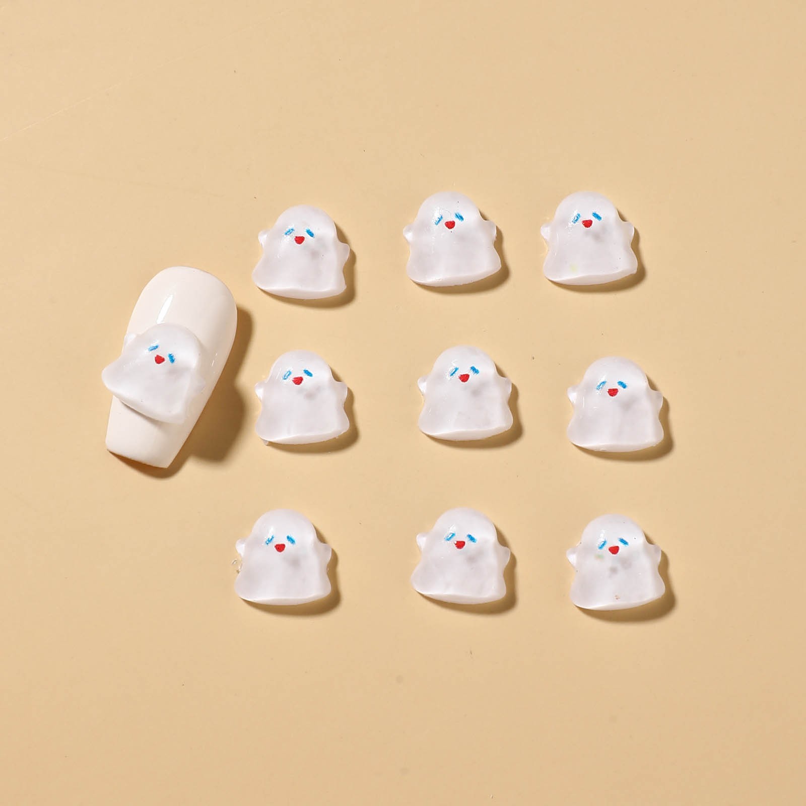 Women Girls Halloween Nail Charms Nail Salons 20Pcs Nail Art Accessories Resin