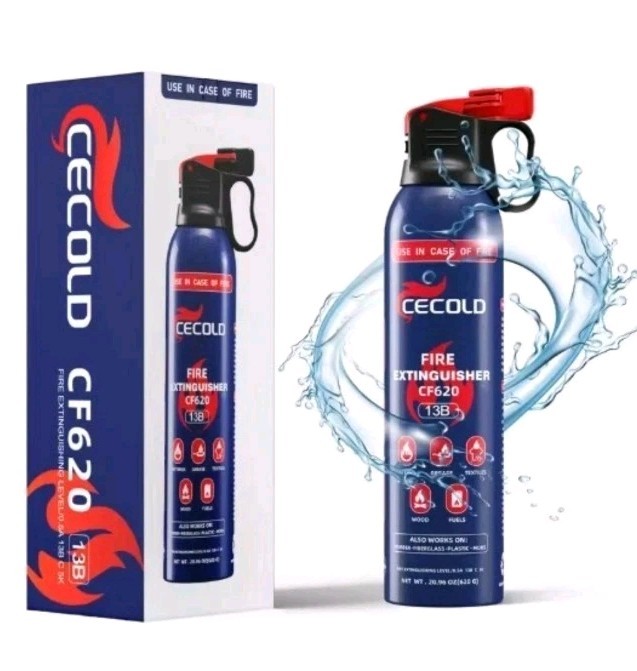 Home Fire Extinguisher, 5-in-1 Water-Base Mini Spray, Anti-Reignition Fire Ex