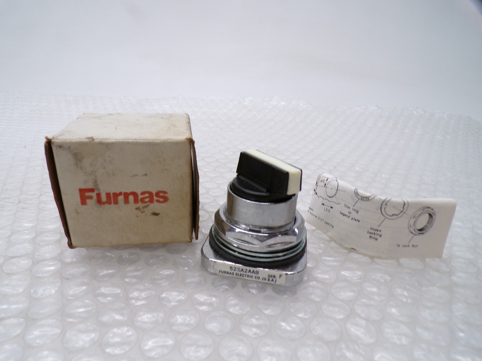 FURNAS 52SA2AAB SER.F SELECTOR SWITCH NSMP