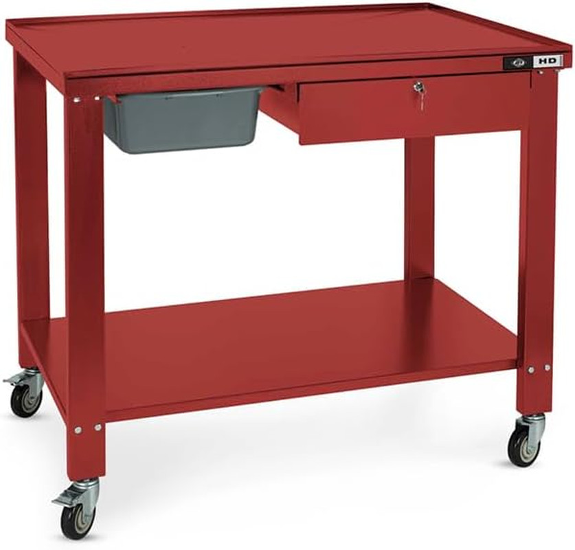 Heavy-Duty Portable Workbench with Drainage System - 1,100 lb Capacity