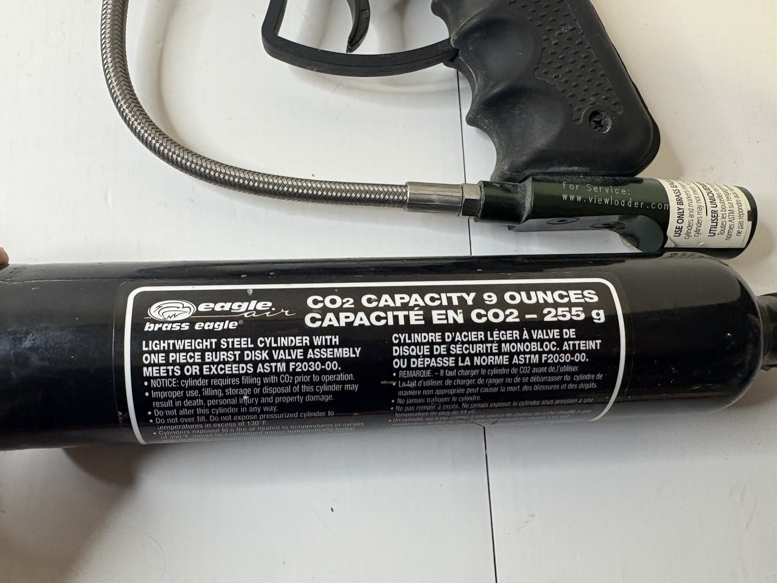 Paintball Gun Bundle, Viewloader VL Triad Marker Semi Auto, Helmet, Hopper, Pods