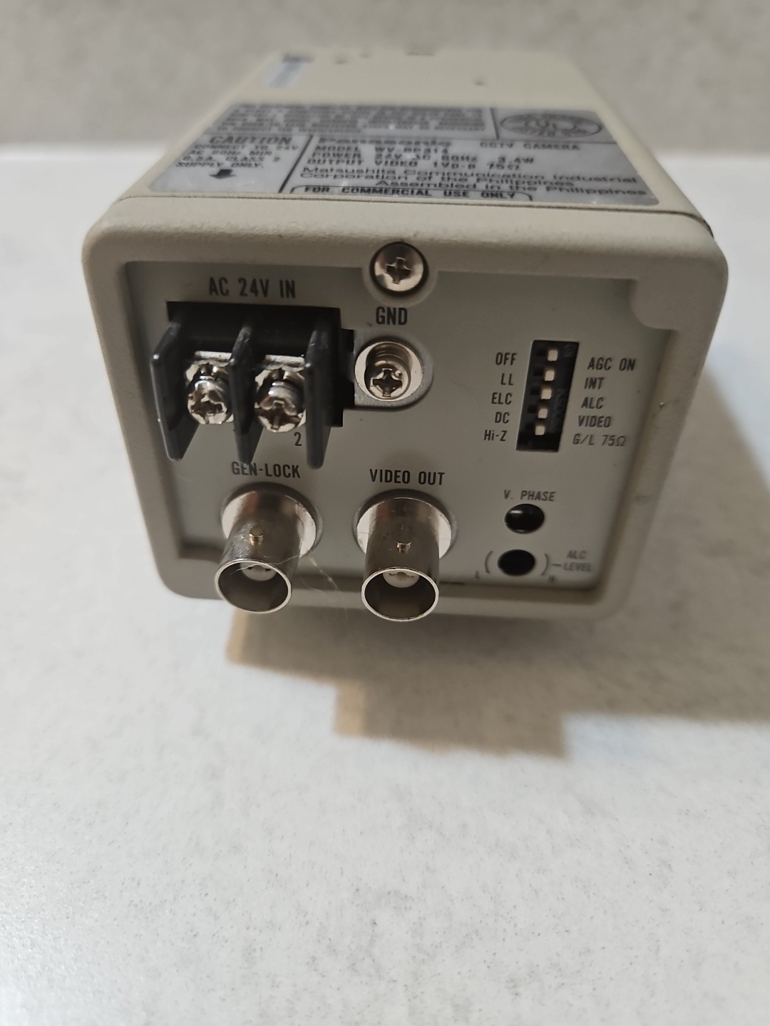 Panasonic CCTV Camera Model No. WV-BP314 Power 24 V AC 60 Hz 3.4 W