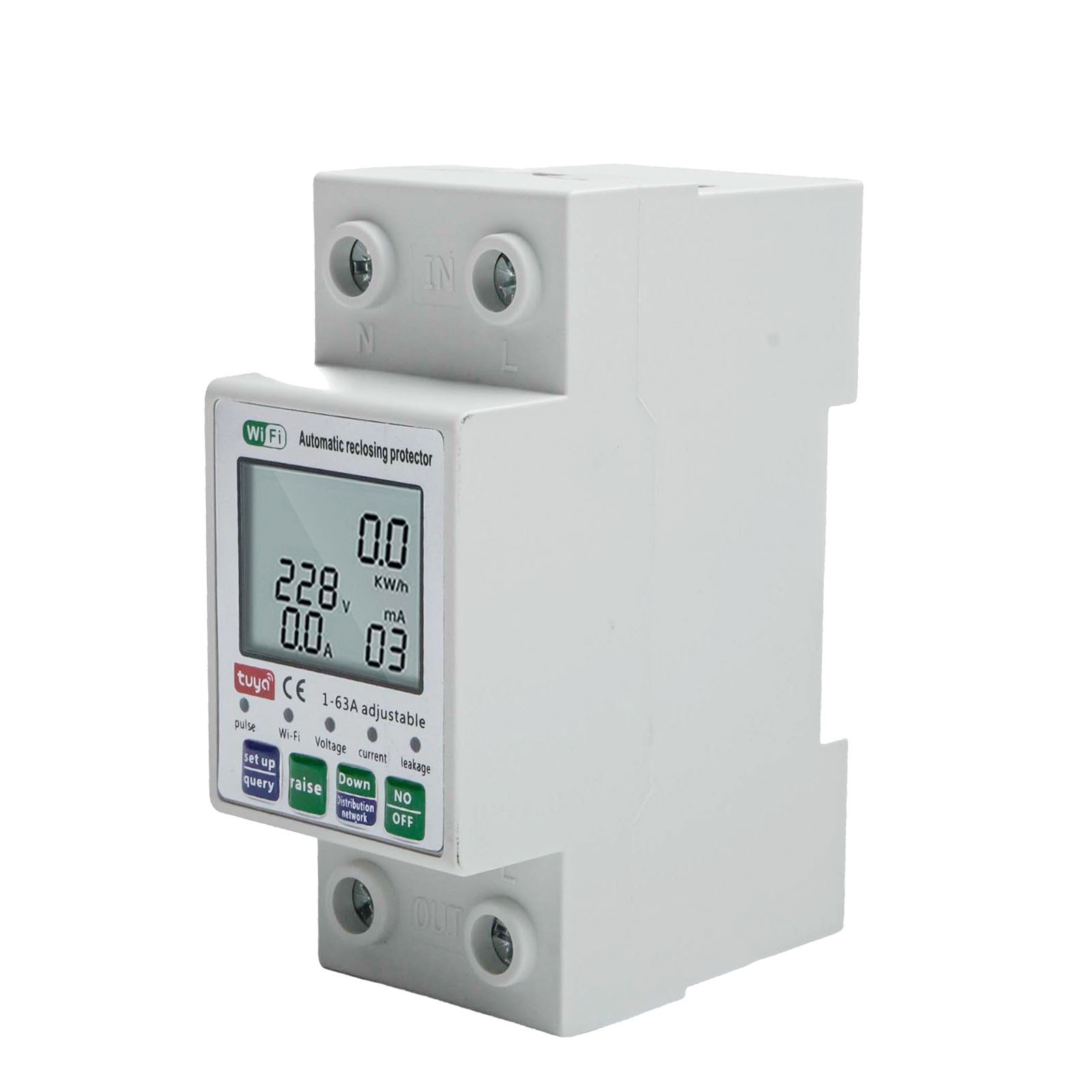 For Tuya Smart for reset Protector Switch for current Breaker Meter AC80-300V