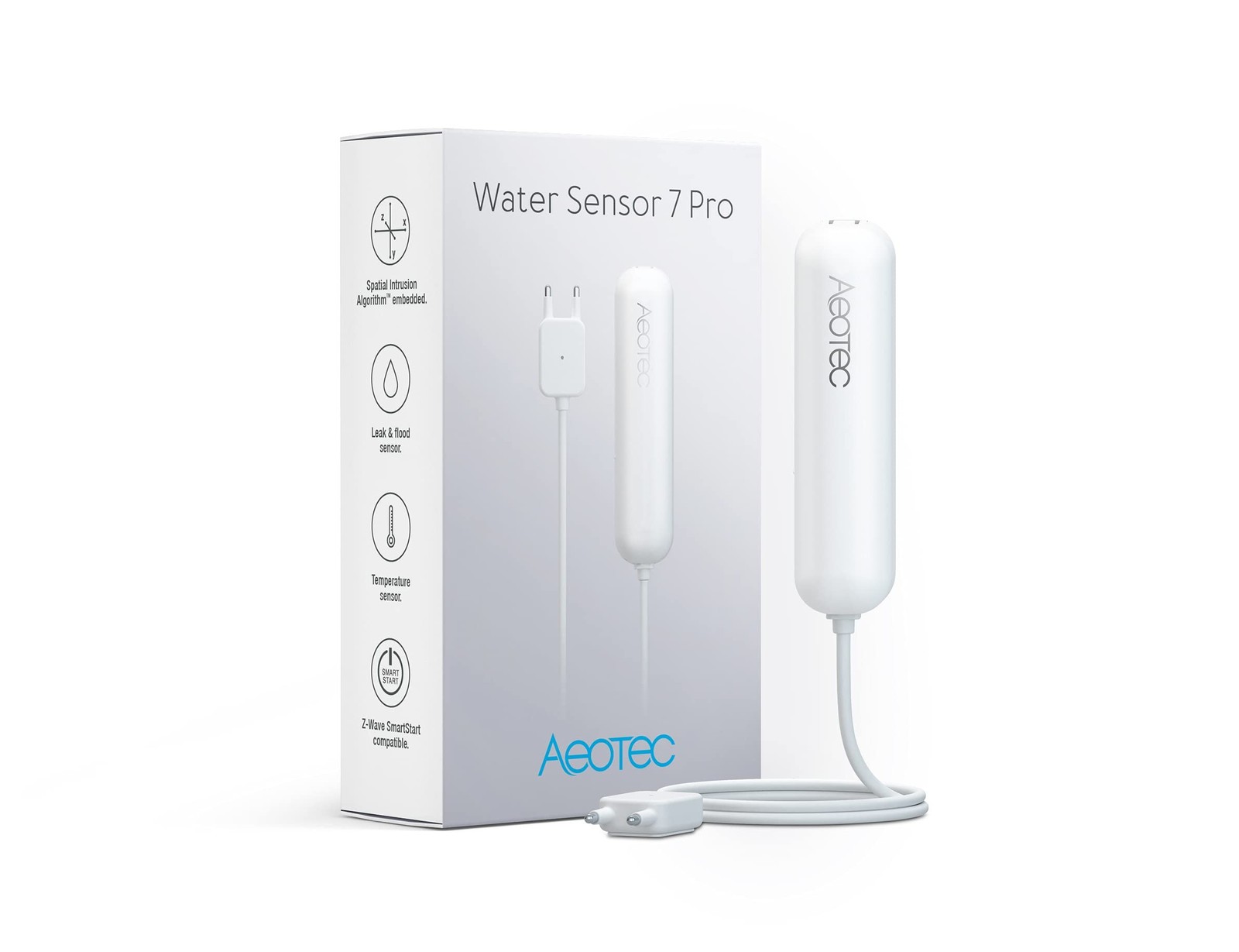 PRO Version: Aeotec Water Sensor 7 Pro, with Flood, Temperature, Humidity Sen...