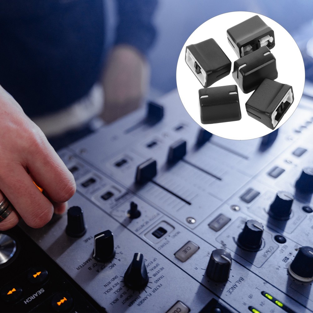 5 Pcs Slider Caps for Mixer Audio Equipment Knobs Attachment Part