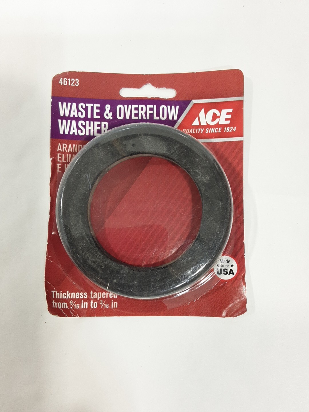 ACE Waste & Overflow Washer  46123 I.D 2 1/8 OD 3 3/16 New